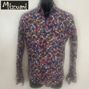 Mizumi Long Sleeve Shirt Small Gently worn 100% cotton 19" armpit to armpit